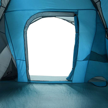 Family Tent Cabin 6-Person Blue Waterproof