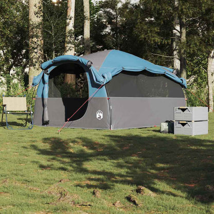 Family Tent Tunnel 6-Person Blue Waterproof