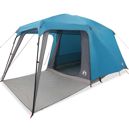 Camping Tent with Porch Dome 5-Person Blue Waterproof