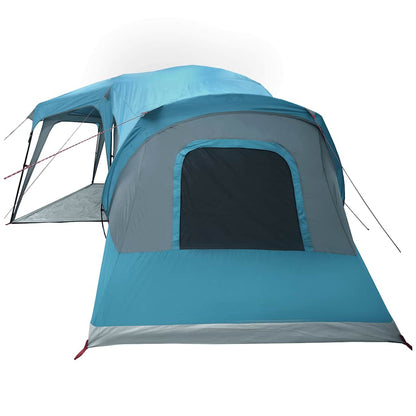 Family Tent with Porch Dome 9-Person Blue Waterproof
