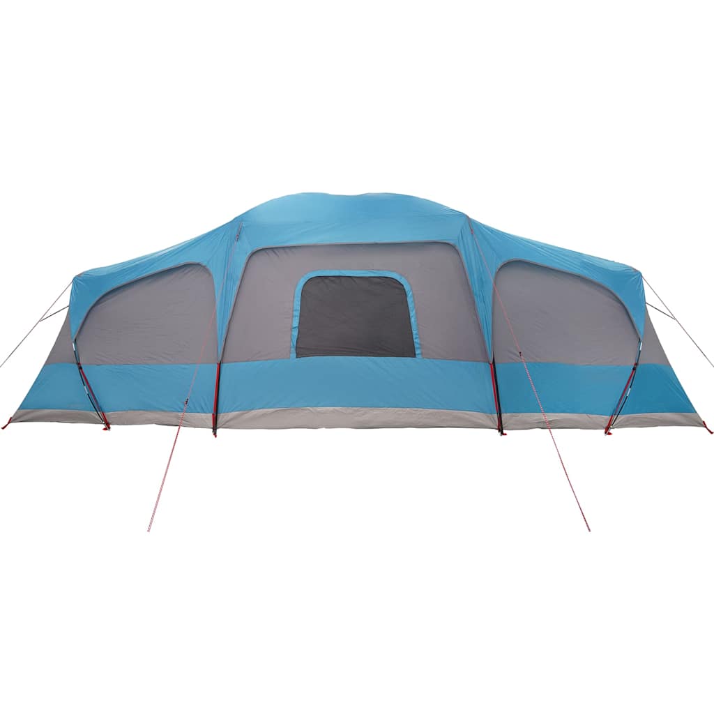 Family Tent with Porch Dome 9-Person Blue Waterproof