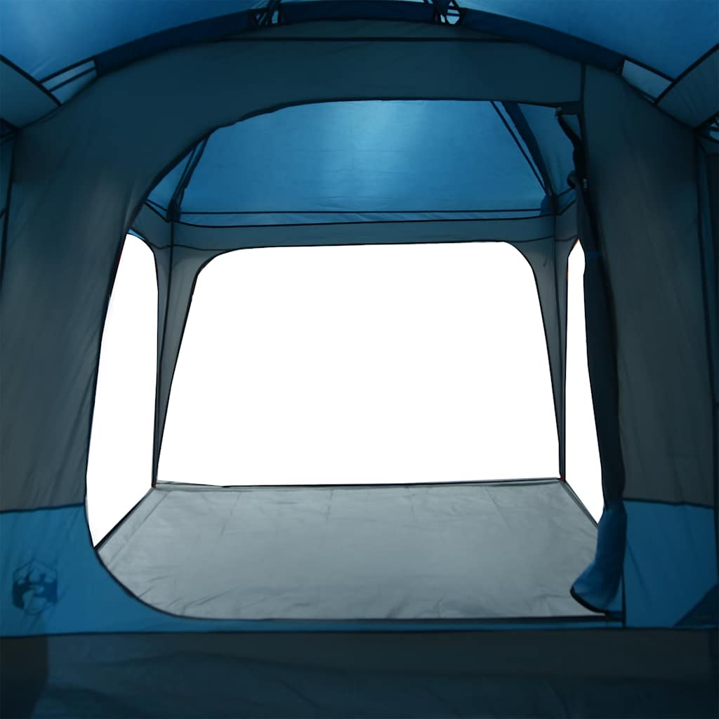 Family Tent with Porch Dome 9-Person Blue Waterproof