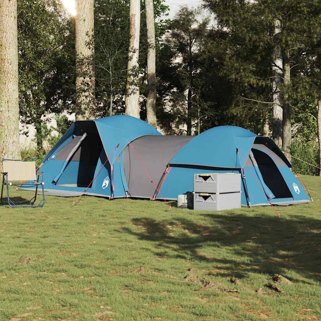 Camping Tent 5-Person Blue Waterproof