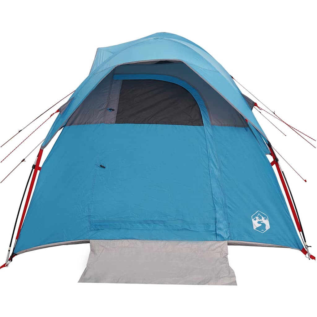 Camping Tent 5-Person Blue Waterproof