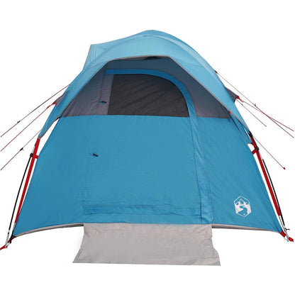 Camping Tent 5-Person Blue Waterproof