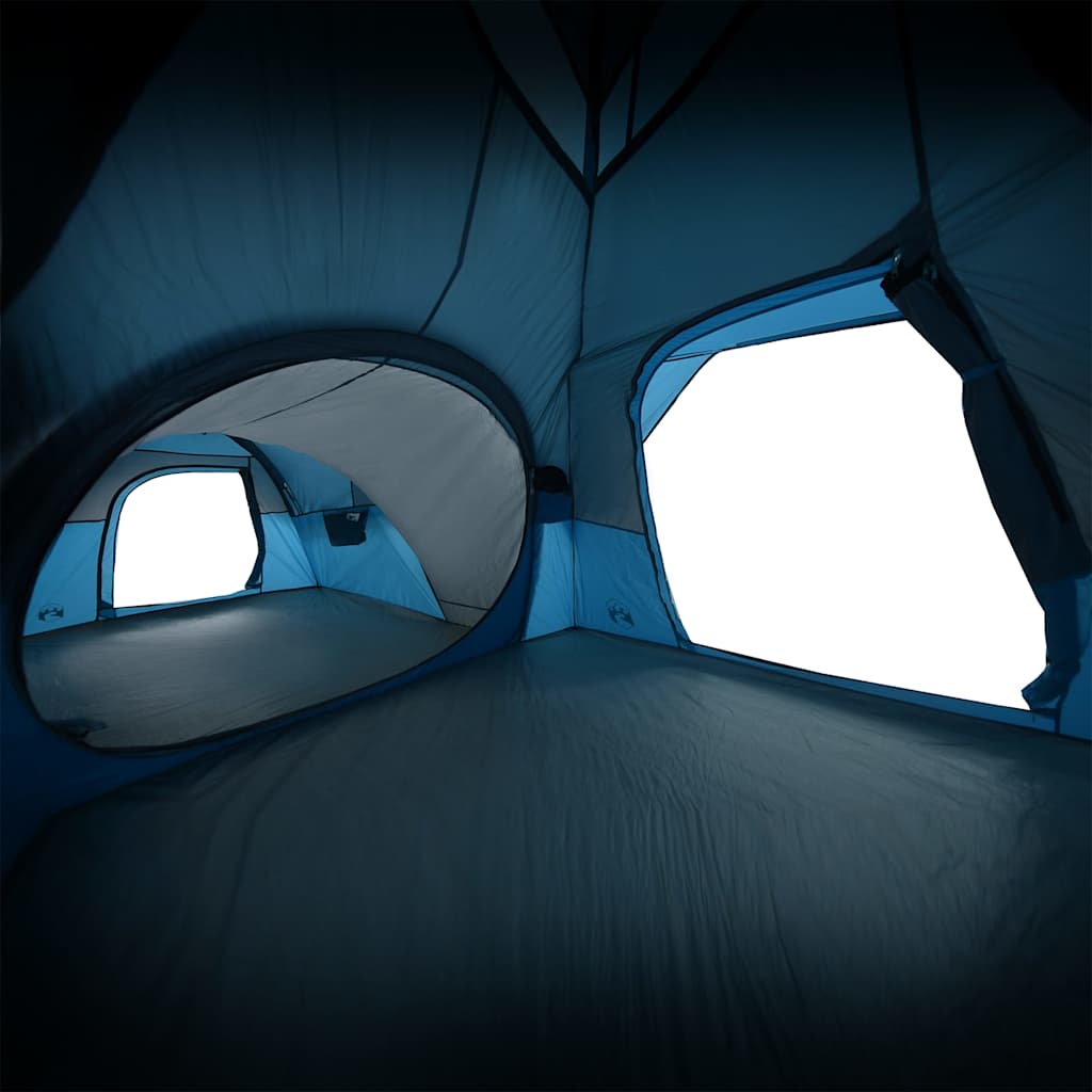 Camping Tent 5-Person Blue Waterproof