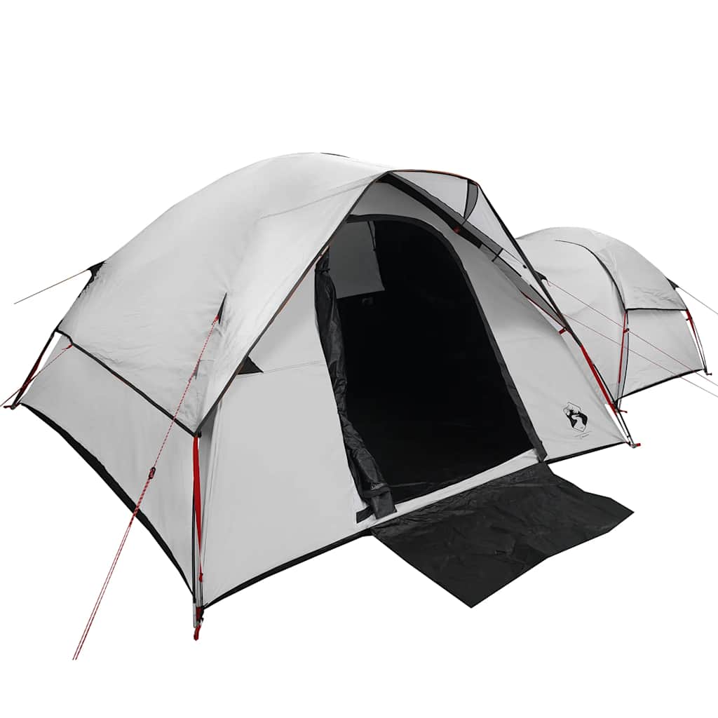 Camping Tent 5-Person White Blackout Fabric Waterproof