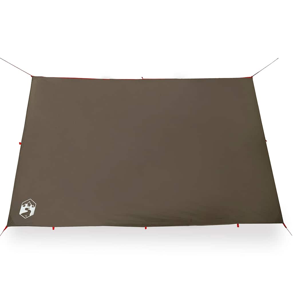 Camping Tarp Brown 306x306 cm Waterproof