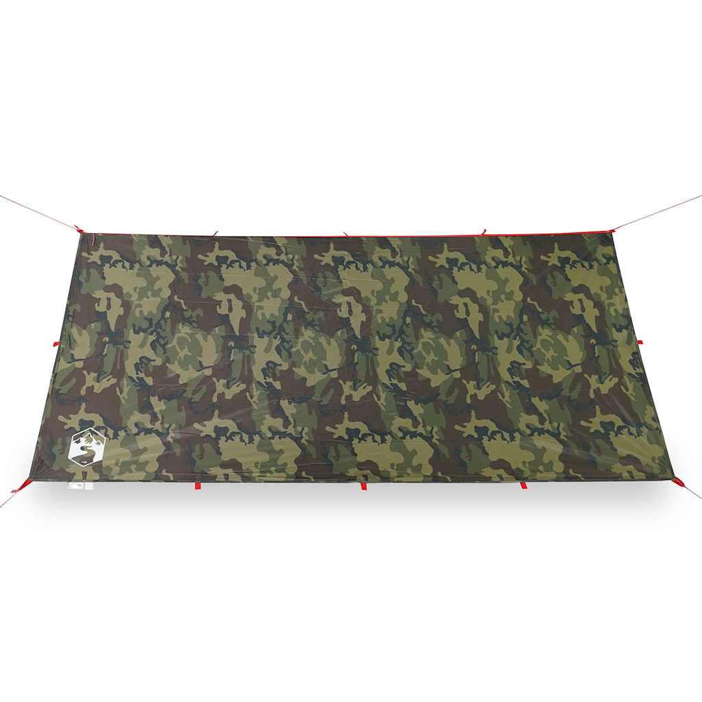 Camping Tarp Camouflage 366x306 cm Waterproof