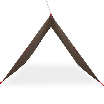 Camping Tarp Brown 406x306 cm Waterproof