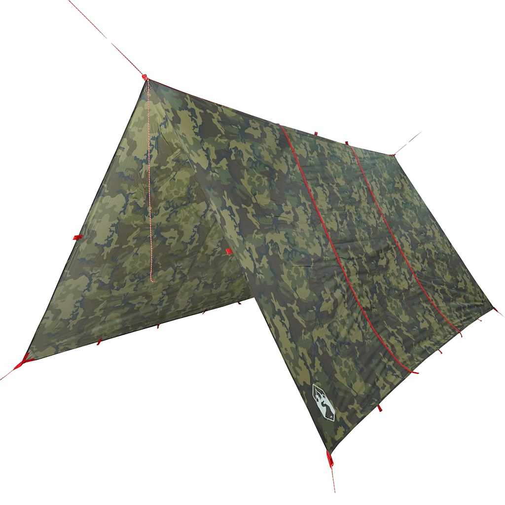 Camping Tarp Camouflage 451x420 cm Waterproof