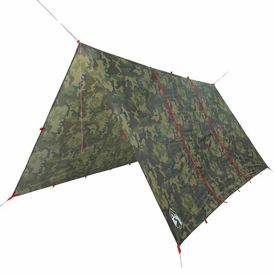 Camping Tarp Camouflage 451x420 cm Waterproof
