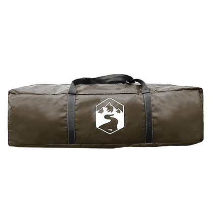 Camping Tent Dome 4-Person Brown Waterproof