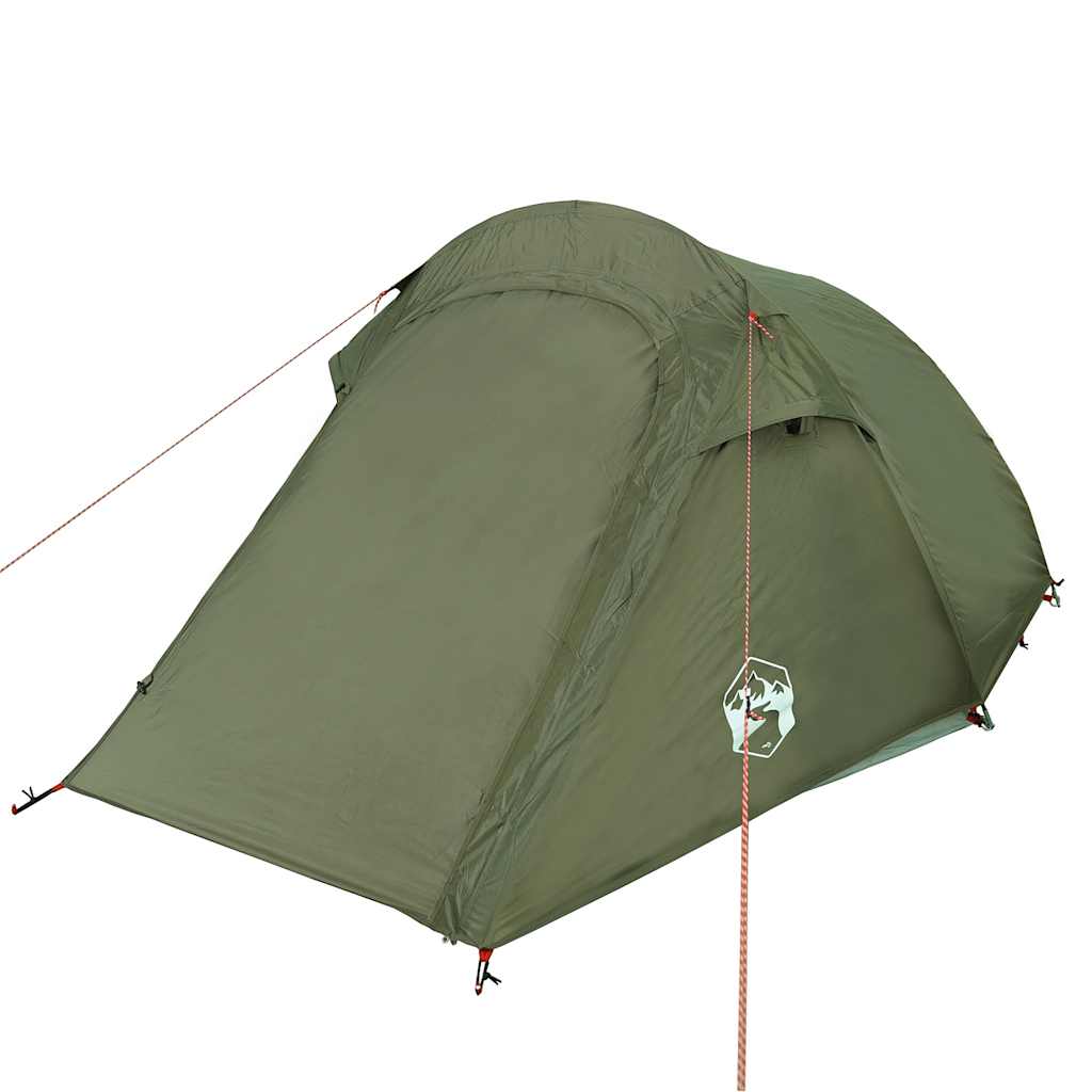 Camping Tent Tunnel 3-Person Olive Green Waterproof