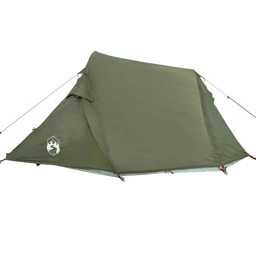 Camping Tent Tunnel 3-Person Olive Green Waterproof