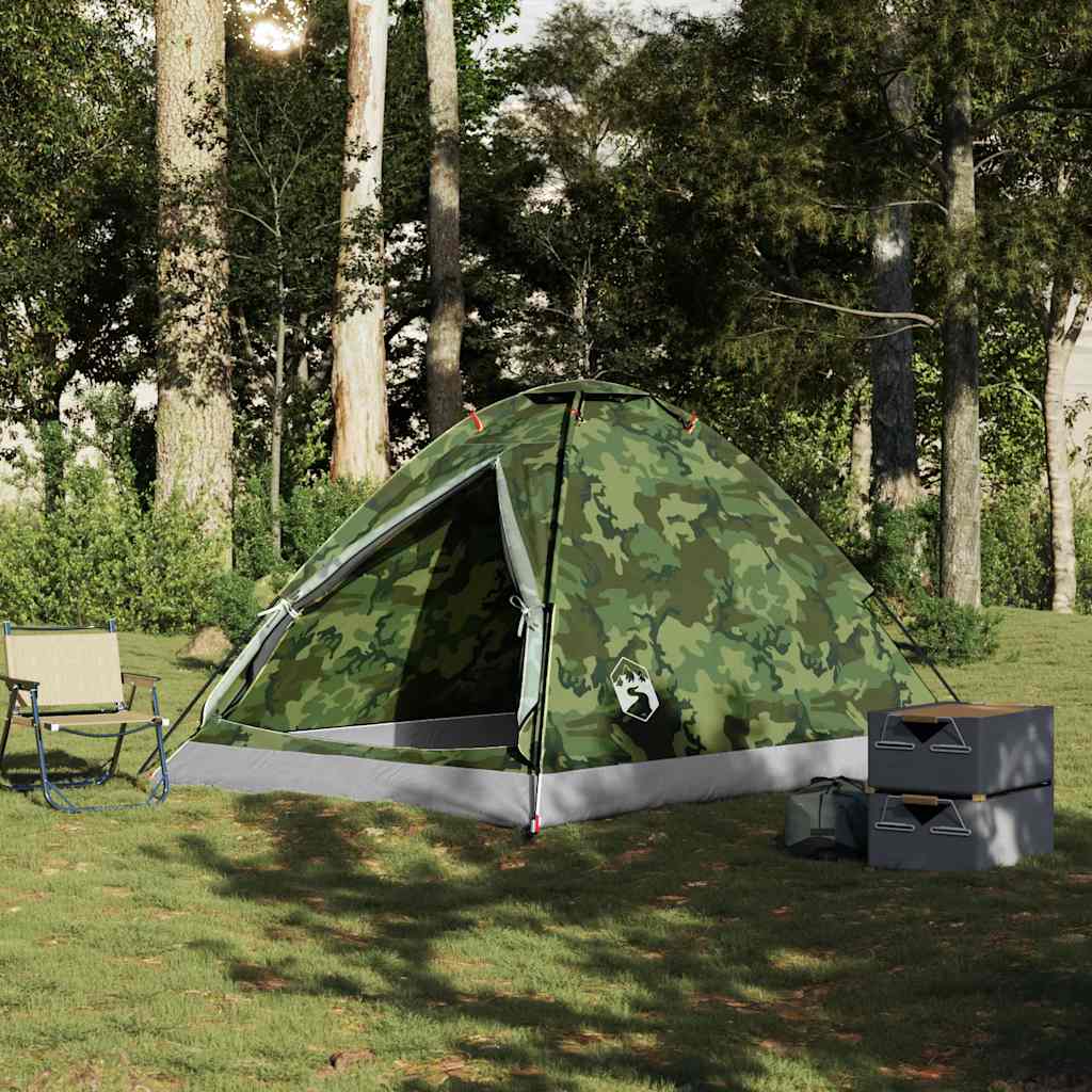 Camping Tent Dome 4-Person Camouflage Waterproof