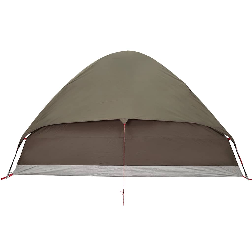 Family Tent Dome 6-Person Brown Waterproof