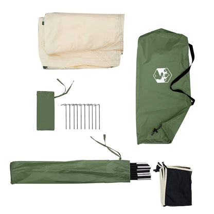 Camping Windbreak Green 510x153 cm Waterproof