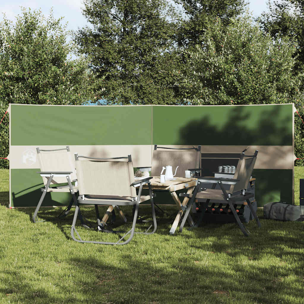 Camping Windbreak Green 344x120 cm Waterproof