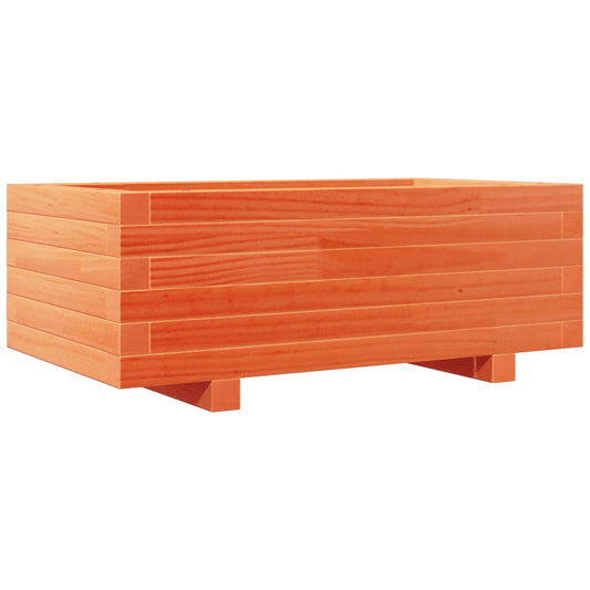 Garden Planter Wax Brown 70x40x26.5 cm Solid Wood Pine
