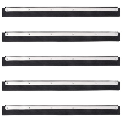 Floor Squeegee Heads 5 pcs 45.5x2x5 cm Steel and Rubber