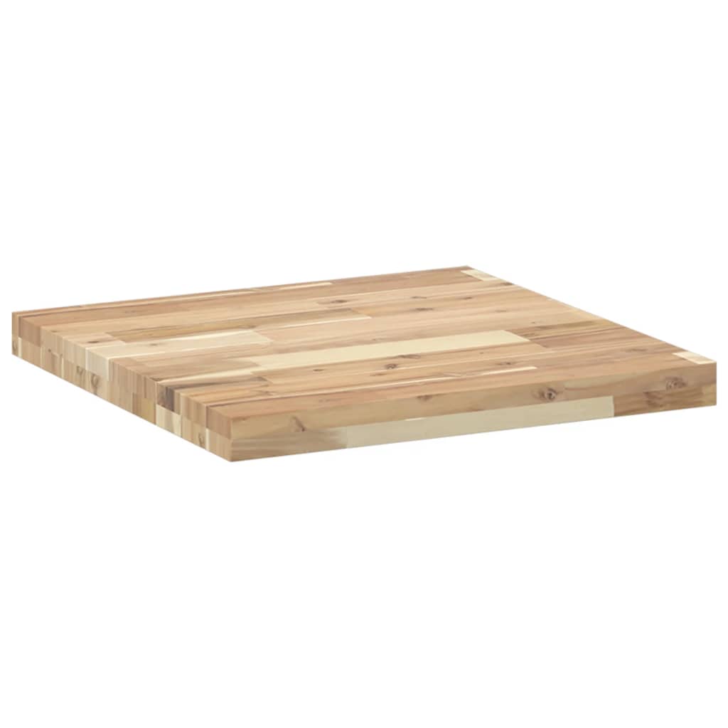 Table Top Square 50x50x4 cm Solid Wood Acacia