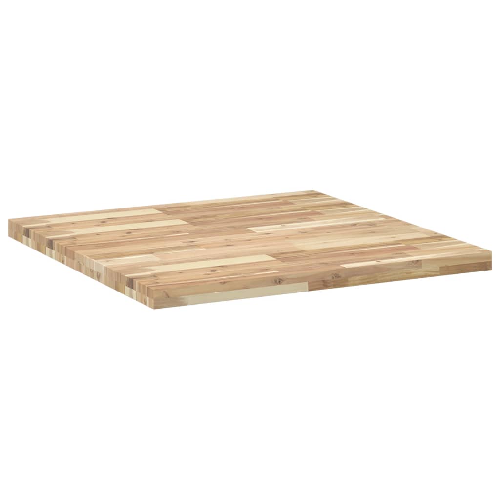 Table Top Square 80x80x4 cm Solid Wood Acacia