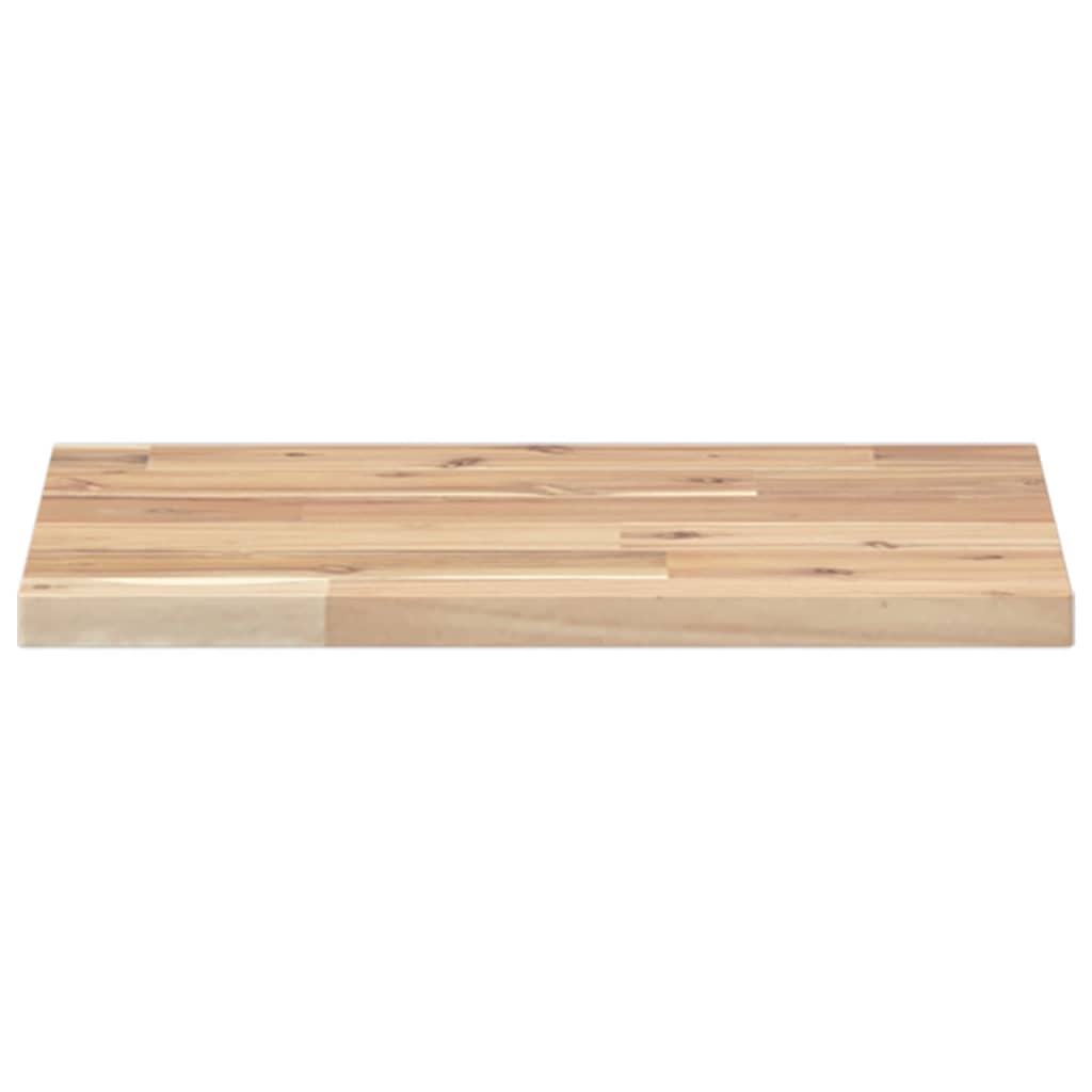 Table Top 40x30x2 cm Rectangular Solid Wood Acacia