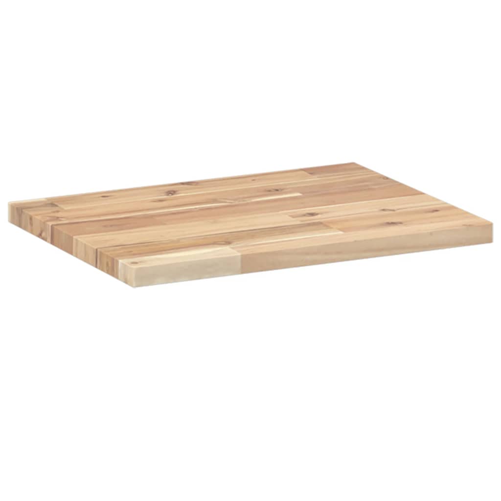 Table Top 60x30x2 cm Rectangular Solid Wood Acacia