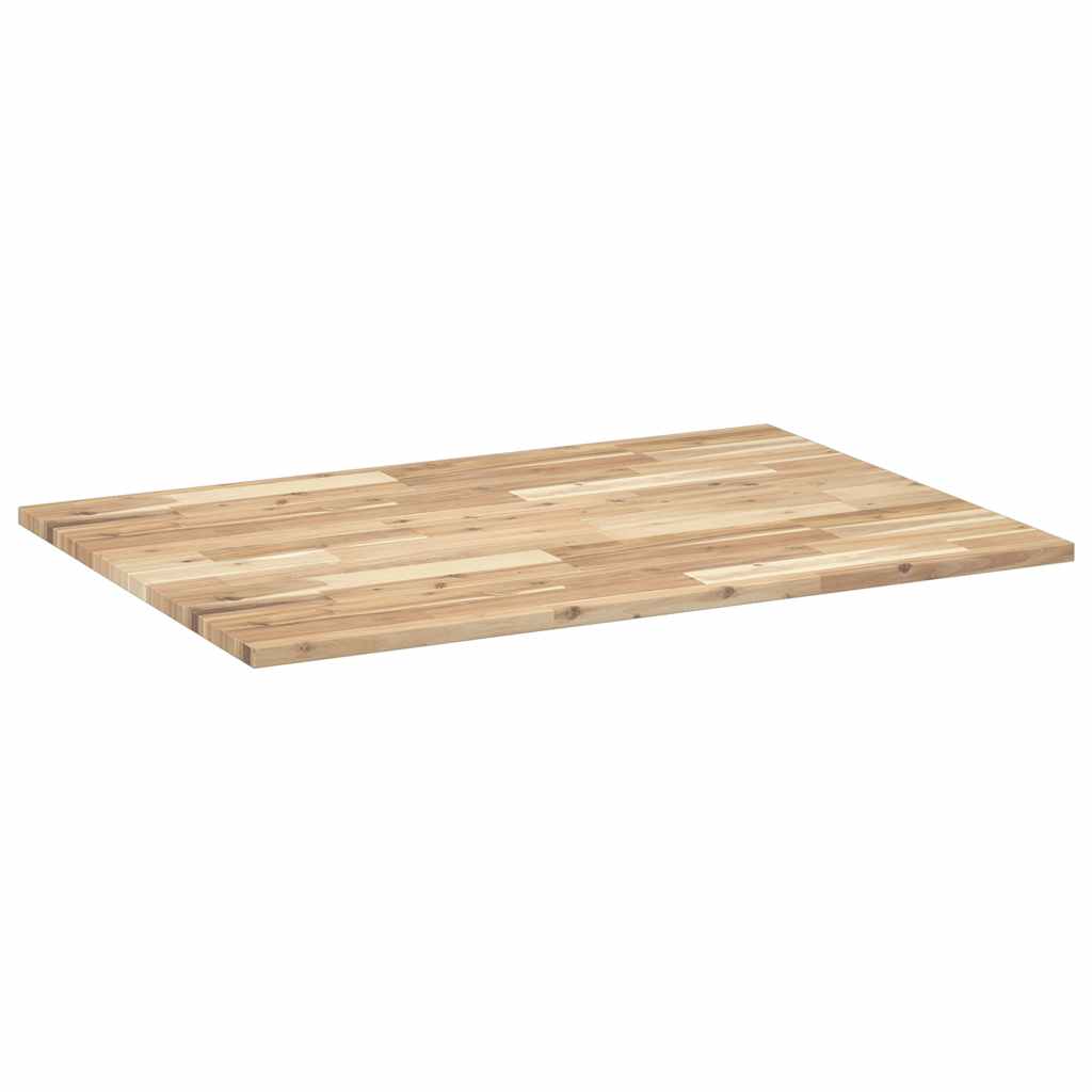 Table Top Rectangular 100x70x2 cm Solid Wood Acacia