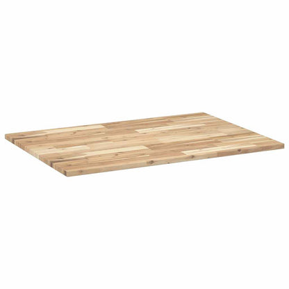 Table Top Rectangular 100x70x2 cm Solid Wood Acacia