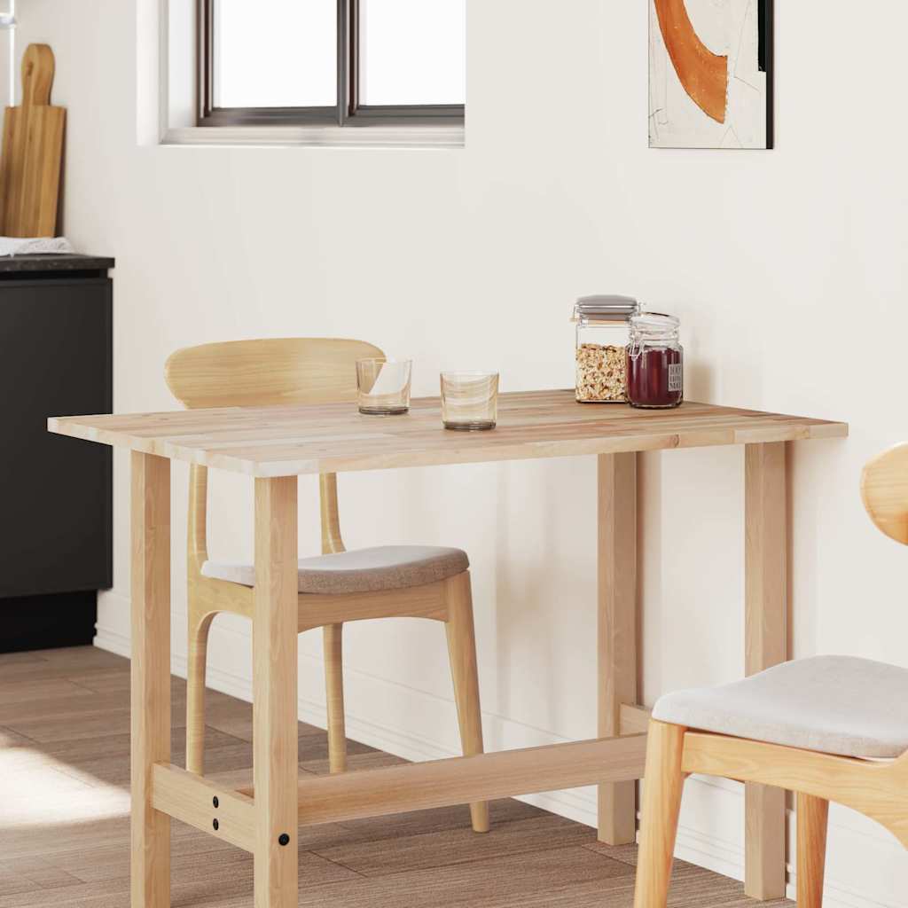 Table Top Rectangular 100x80x2 cm Solid Wood Acacia