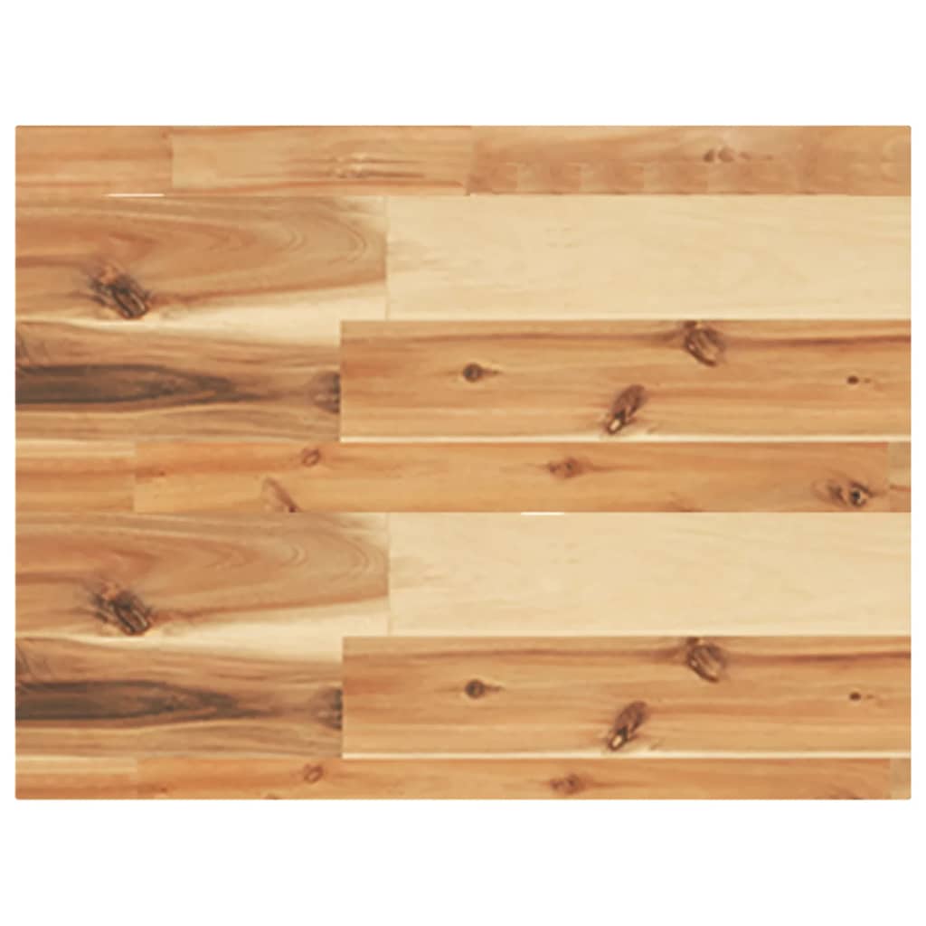 Table Top 40x30x4 cm Rectangular Solid Wood Acacia