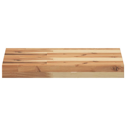 Table Top 40x30x4 cm Rectangular Solid Wood Acacia
