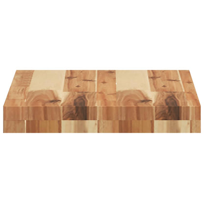 Table Top 40x30x4 cm Rectangular Solid Wood Acacia