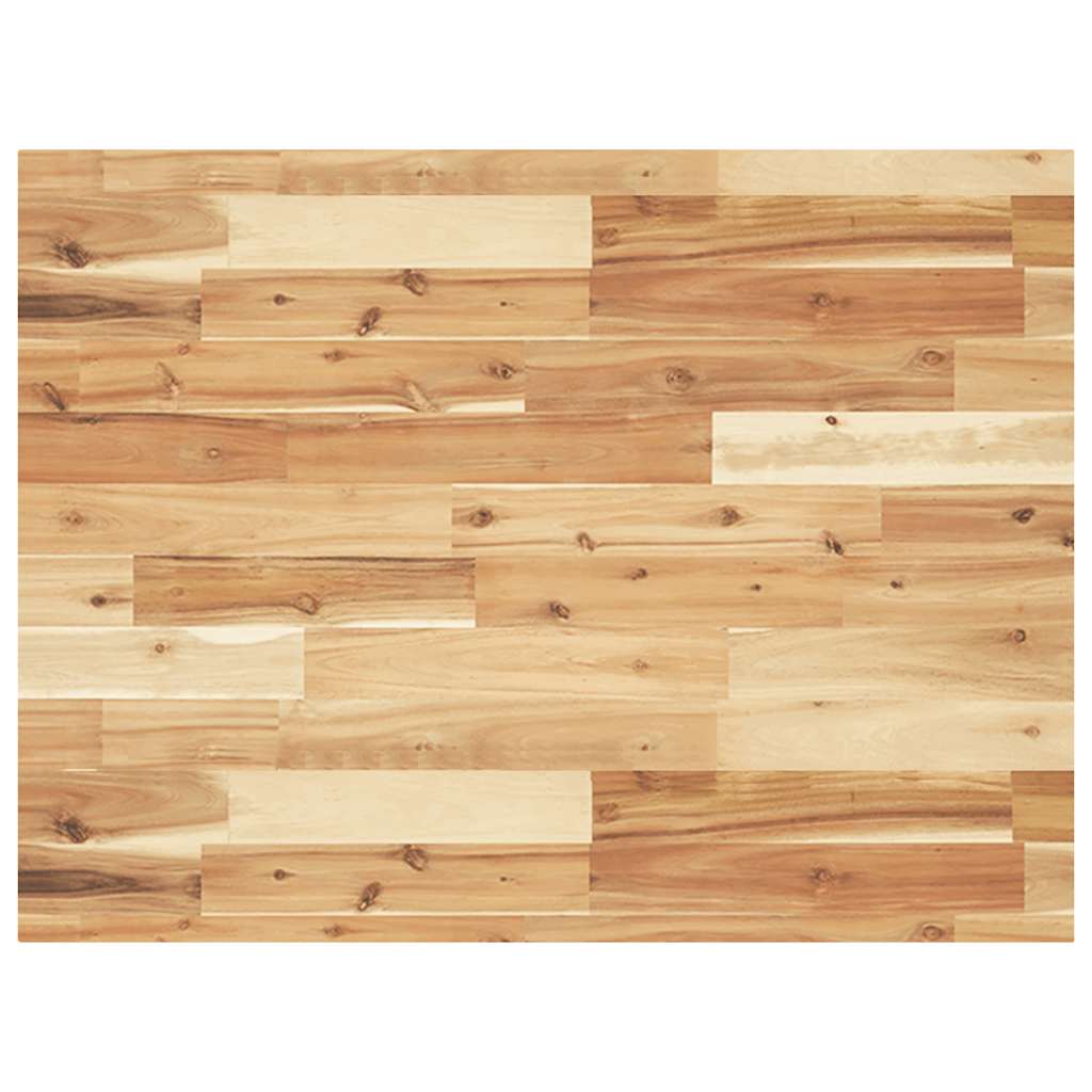 Table Top Rectangular 80x60x4 cm Solid Wood Acacia
