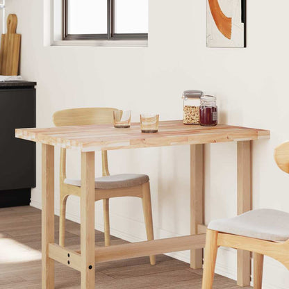 Table Top Rectangular 100x80x4 cm Solid Wood Acacia