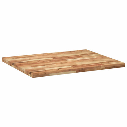 Table Top Rectangular 100x80x4 cm Solid Wood Acacia