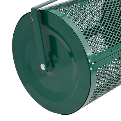 Compost Spreader 75L Green Ø40x60 cm Steel