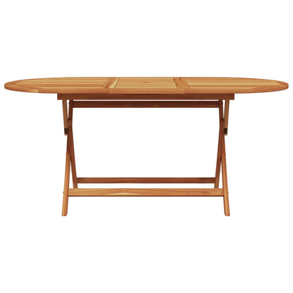 7 Piece Garden Dining Set Taupe Fabric and Solid Wood