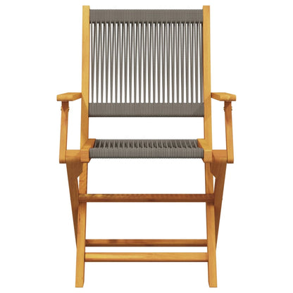 Bistro Set | Grey | Solid acacia wood, polypropylene | Standard
