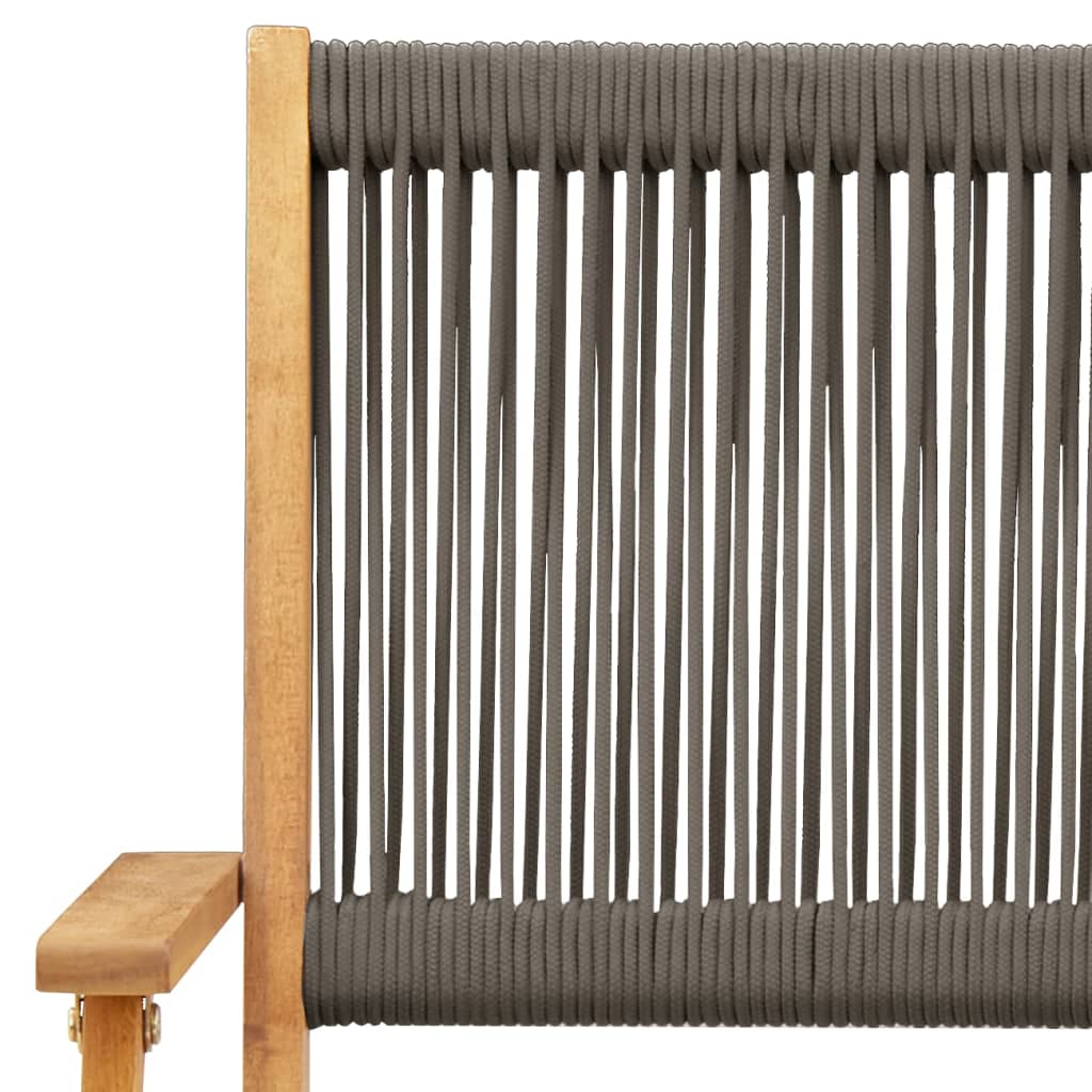 Bistro Set | Grey | Solid acacia wood, polypropylene | Standard
