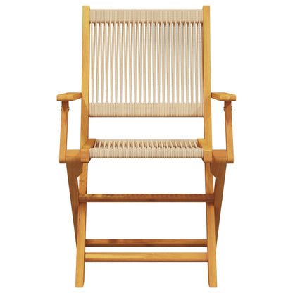 Bistro Set | Beige | Solid acacia wood and polypropylene | Standard