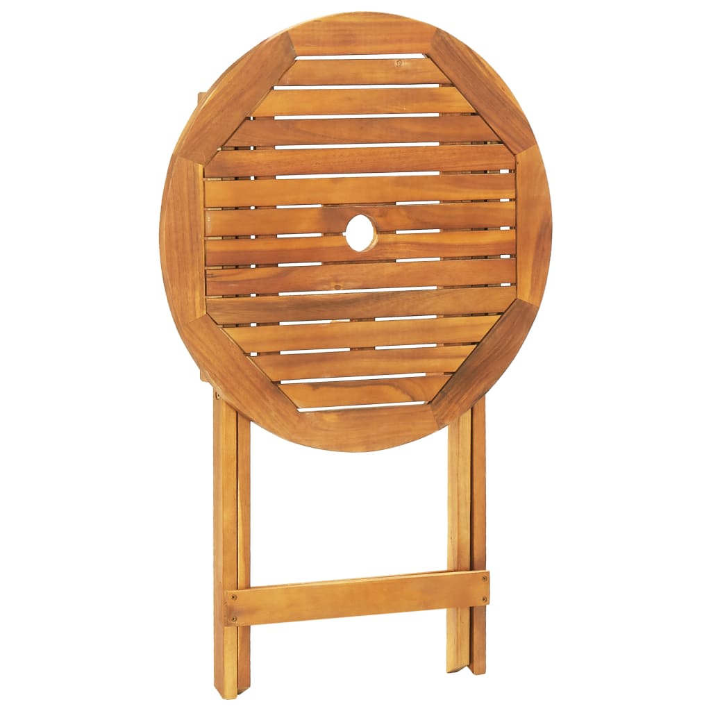 Bistro Set | Taupe | Solid Acacia wood, 100% Polyester Fabric | Compact