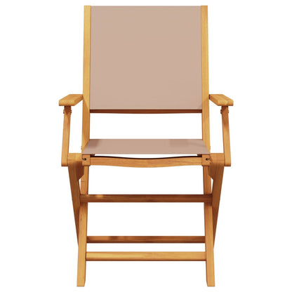 Bistro Set | Taupe | Solid Acacia wood, 100% polyester fabric | Compact