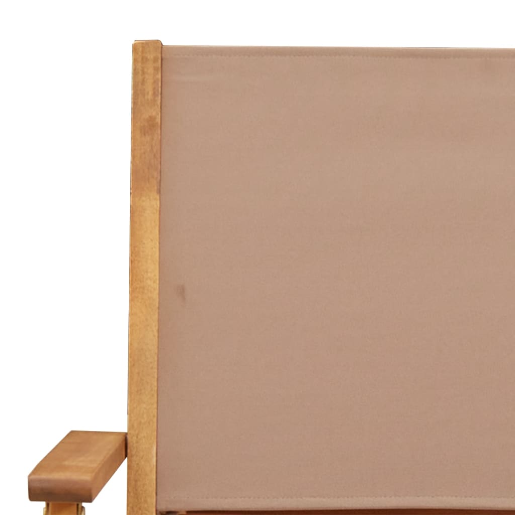 Bistro Set | Taupe | Solid Acacia wood, 100% polyester fabric | Compact