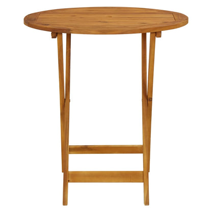 Bistro Set | Black | Solid Acacia wood, Polypropylene | Compact