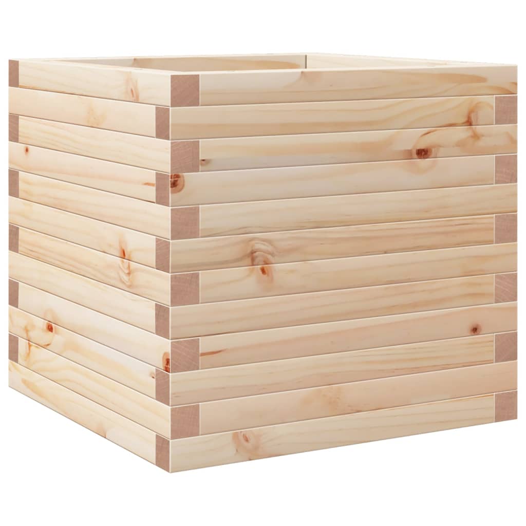 Garden Planter 50x50x46 cm Solid Wood Pine