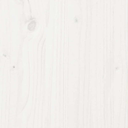Garden Planter White 80x80x46 cm Solid Wood Pine
