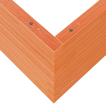 Garden Planter Wax Brown 100x100x46 cm Solid Wood Pine